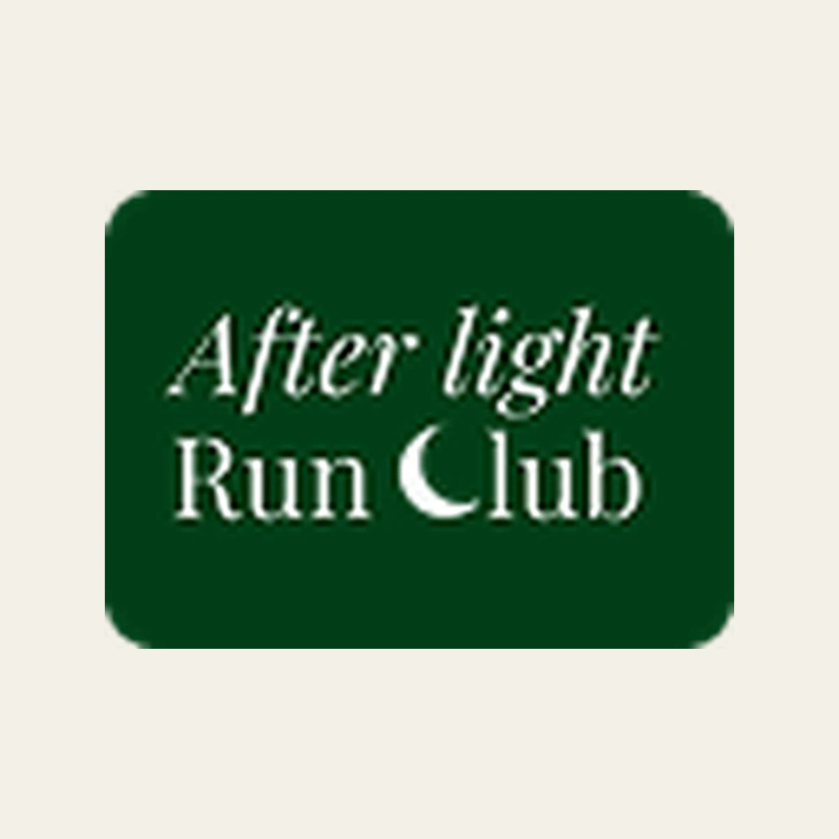 After light Run Club running club logo
