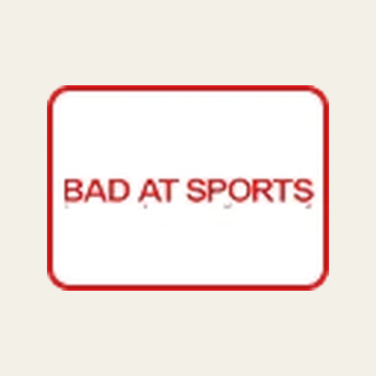 Bad at sports running club logo