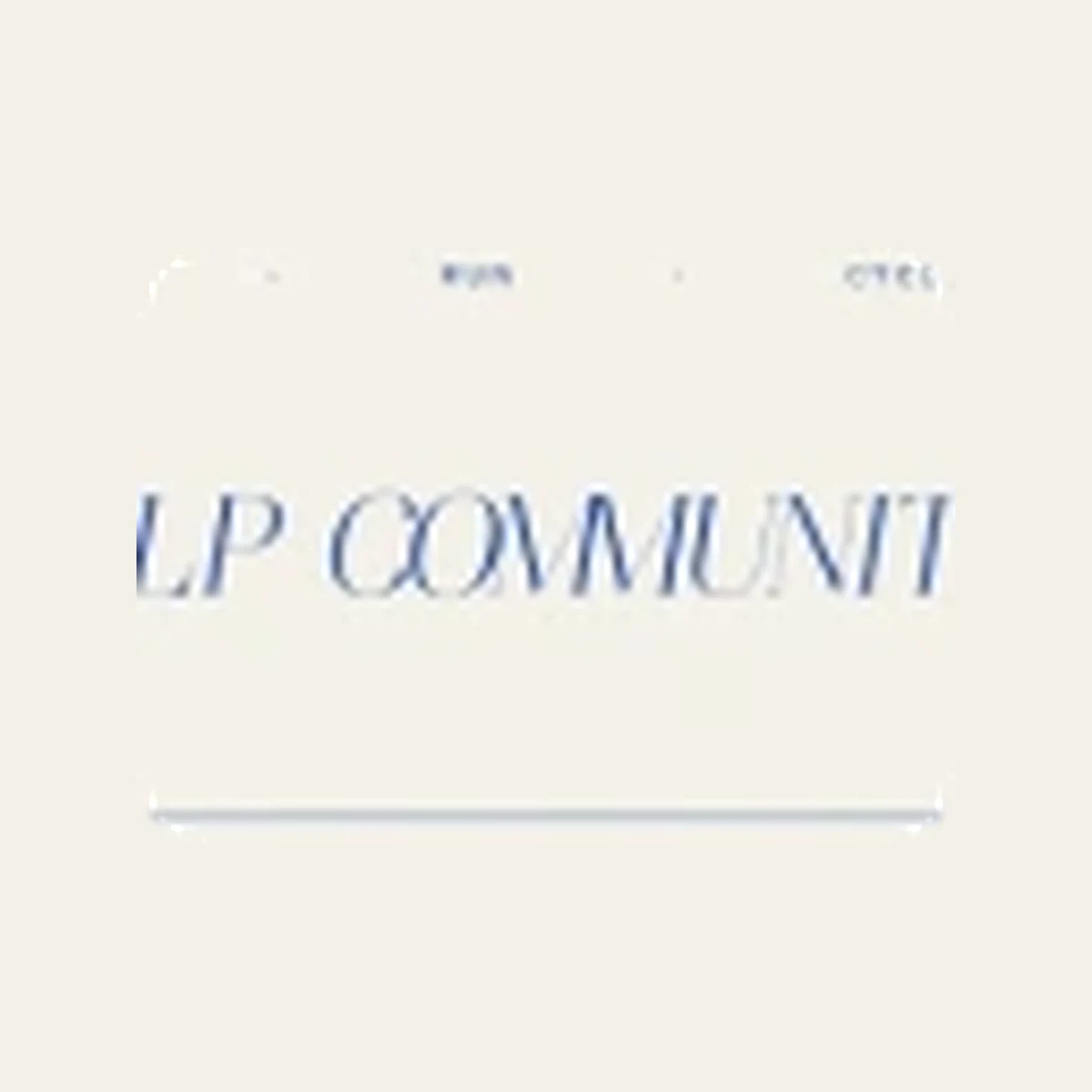 LP Community running club logo