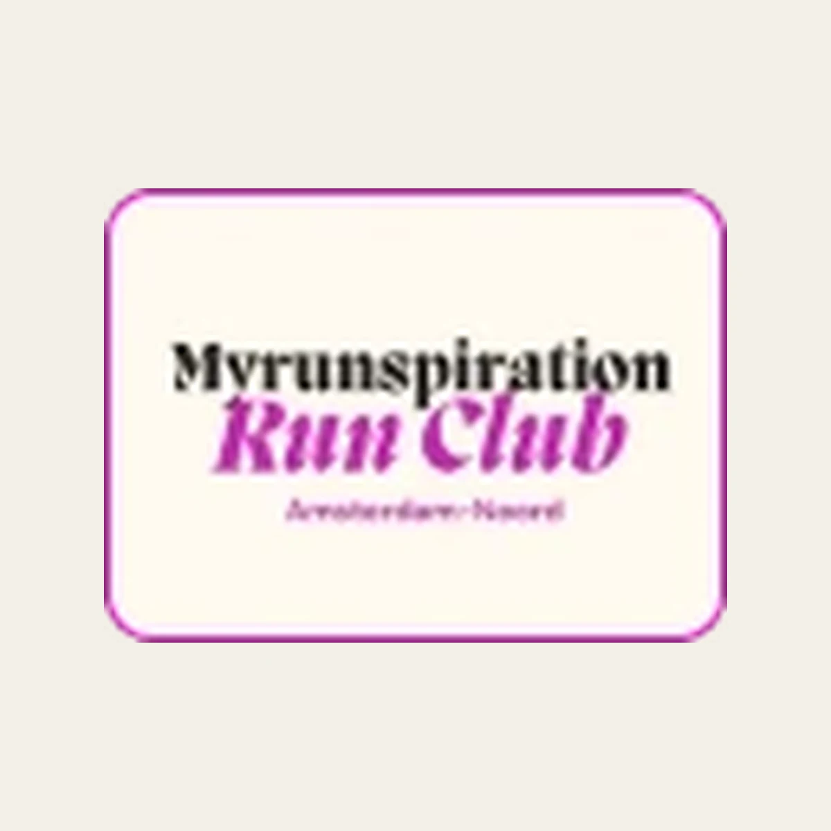 Myrunspiration Run Club running club logo