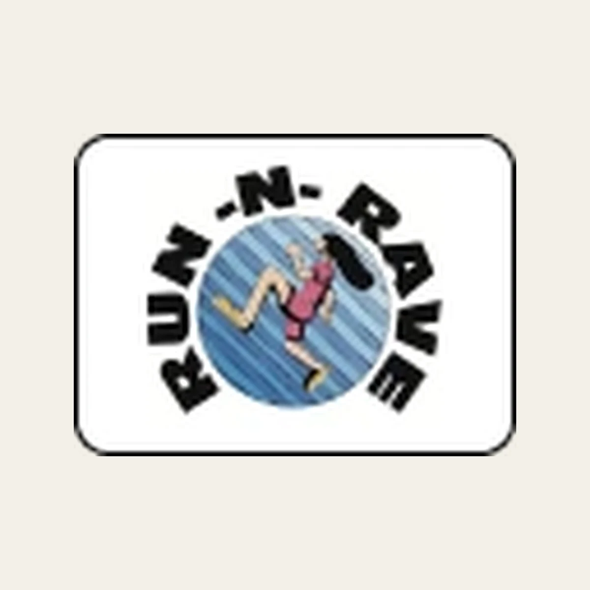 Run-N-Rave running club logo