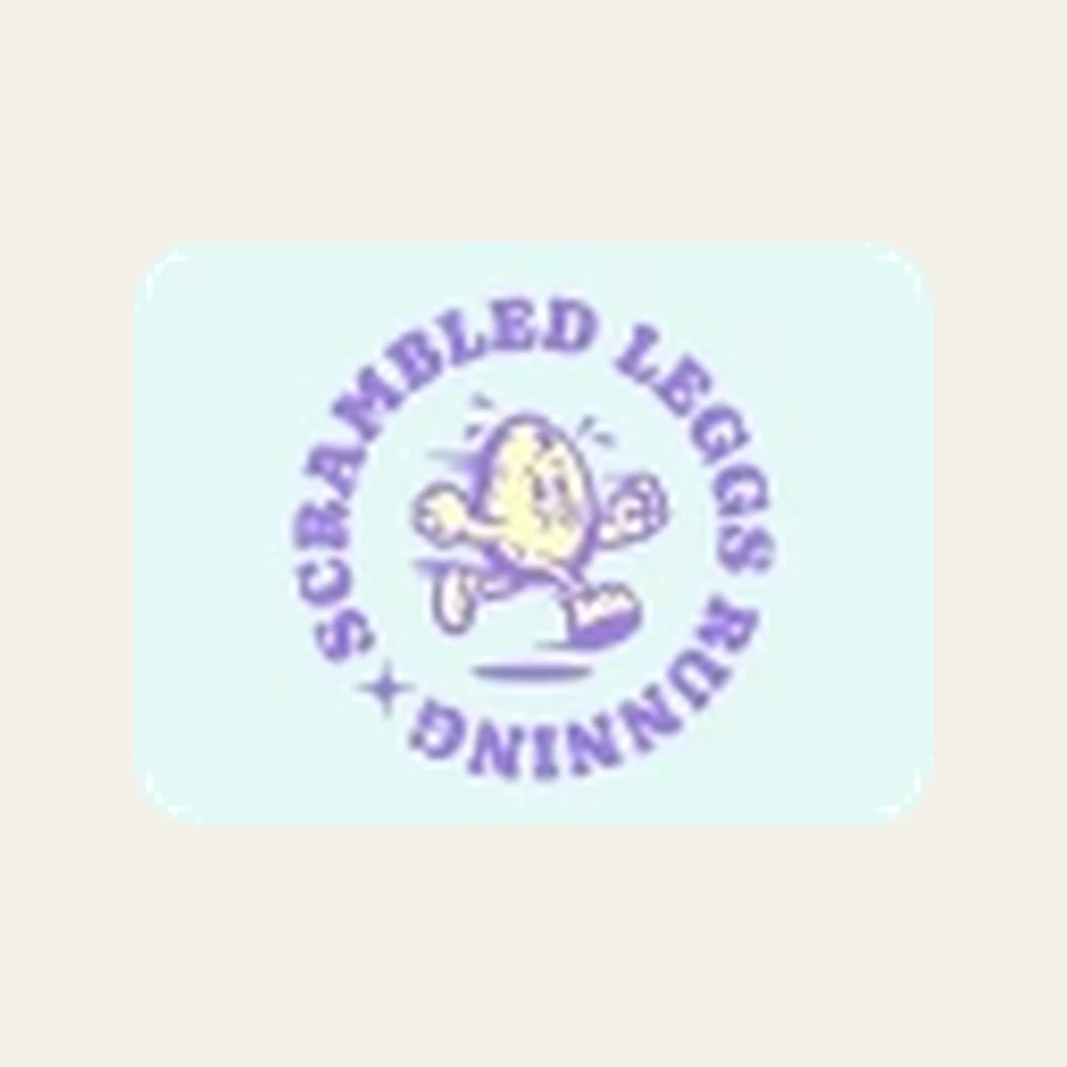 Scrambled Legs running club logo