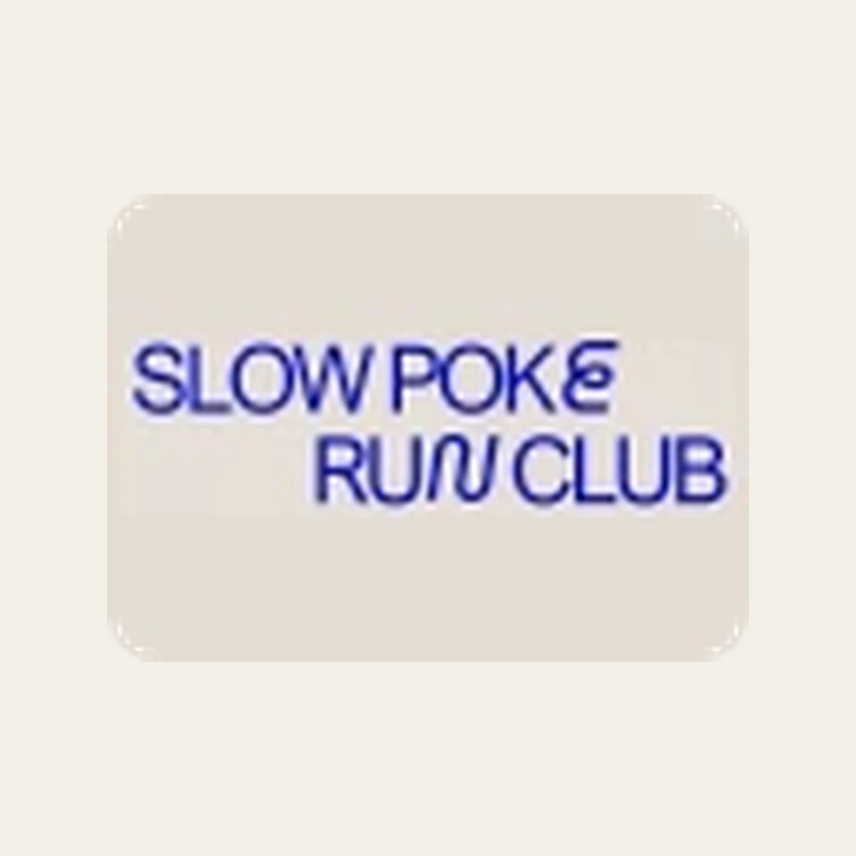 Slow Poke Run Club running club logo