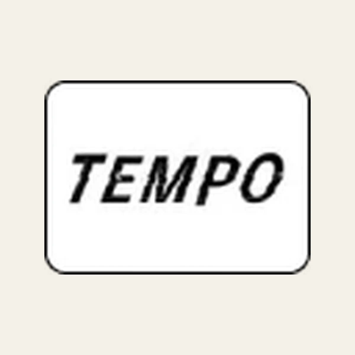 Tempo Run Club running club logo