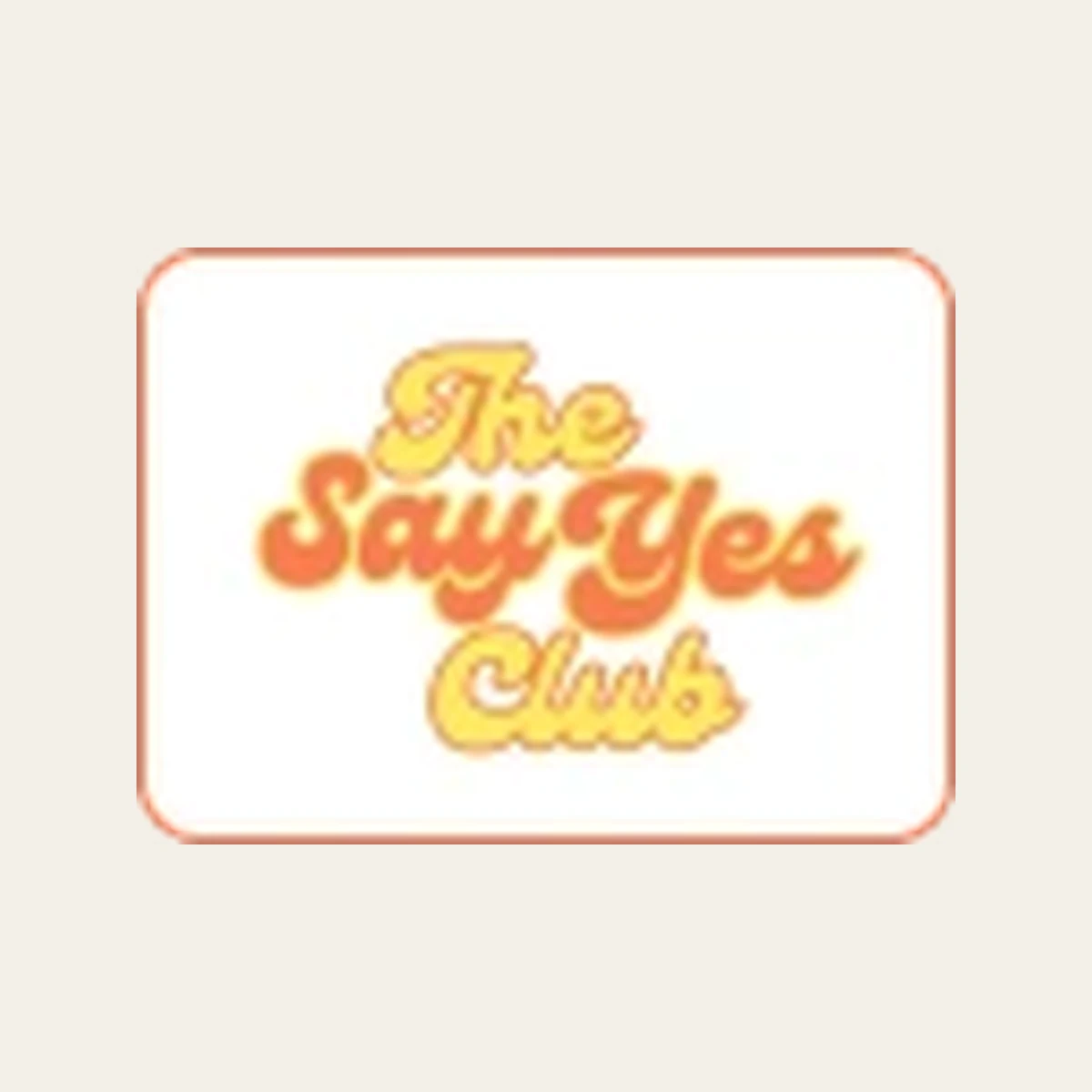 The Say Yes Club running club logo