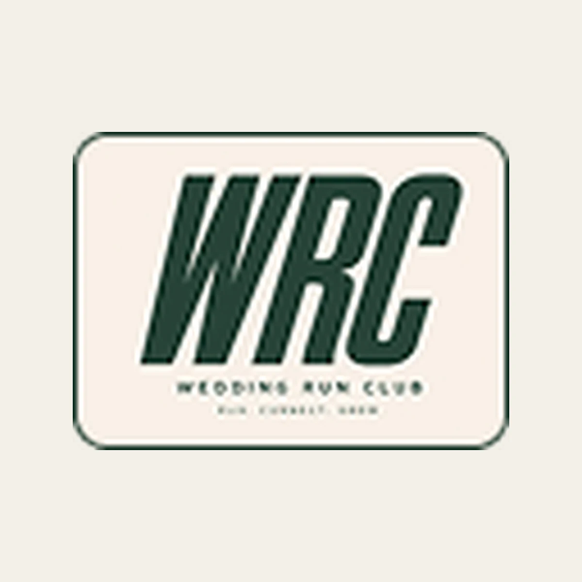 Wedding Run Club running club logo